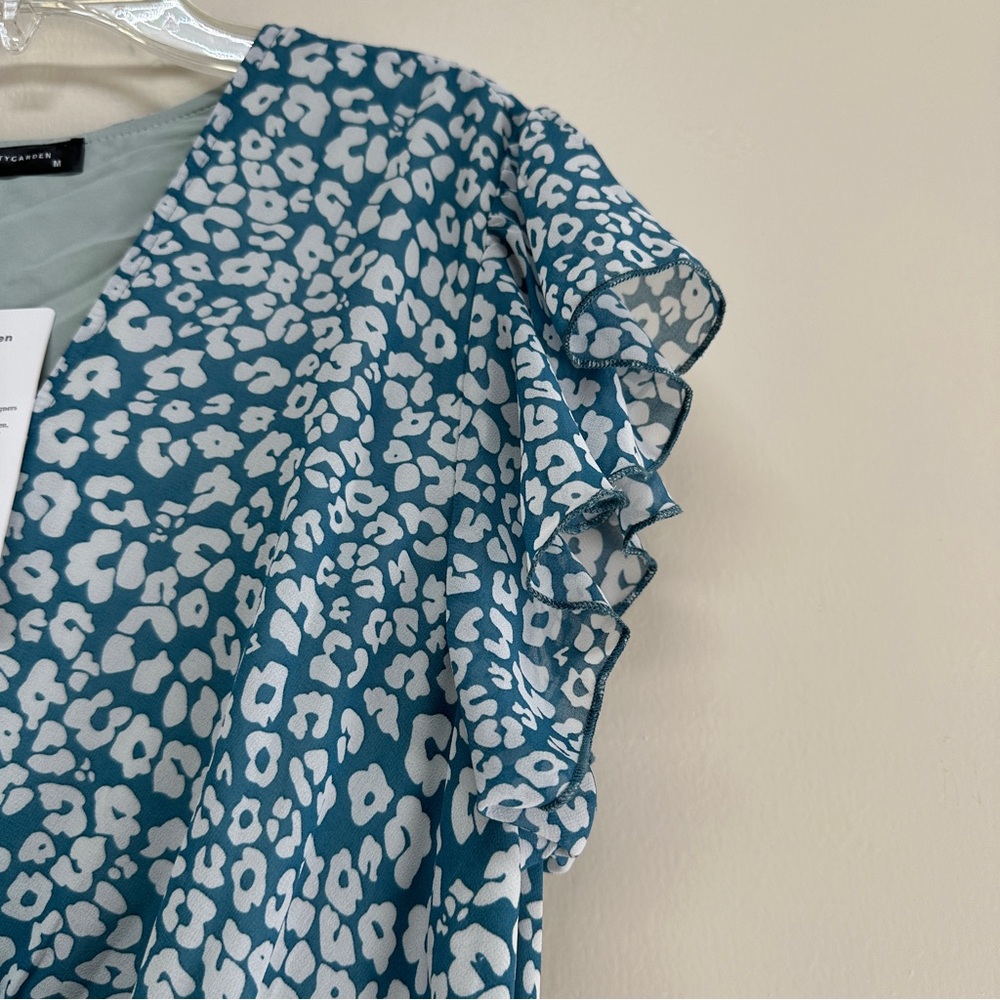 NEW Short Sleeve Ruffle Maxi Dress Size M - Picture 7 of 13